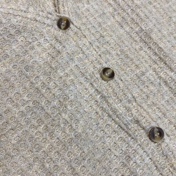 URBAN OUTFITTERS JoJo Thermal Tie Front Waffle Weave Top - Picture 3 of 8